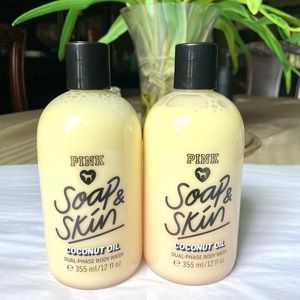 2VICTORIA SECRET PINK SOAP & SkIN COCONUT OIL WASH